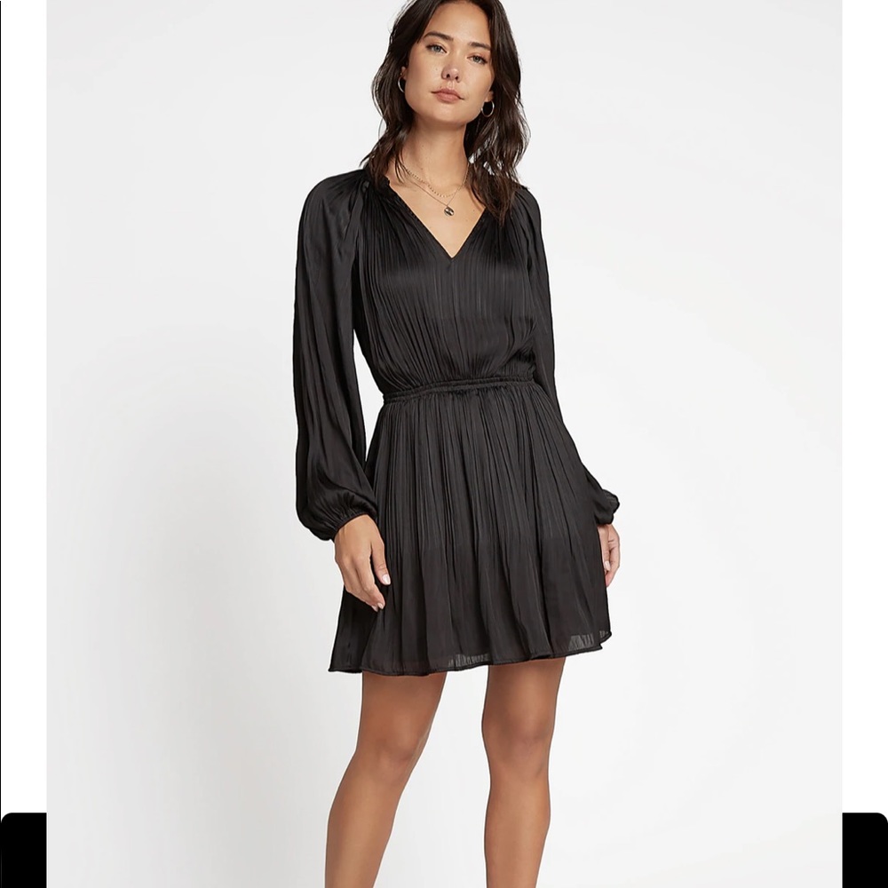 Navy blue long sleeve Current Air dress